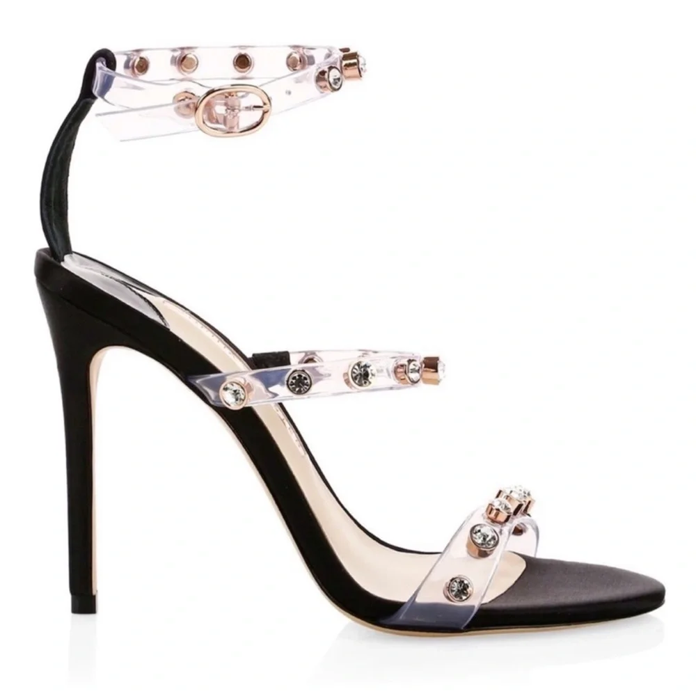 NEW LUXURY Sophia Webster Rosalind Gem Studded Heel Sandal size 42. US 11.5 - Picture 3 of 12